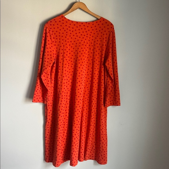 GUDRUN Sjoden JULIET tunic-dress POLKA DOT ORANGE Medium - Picture 8 of 13